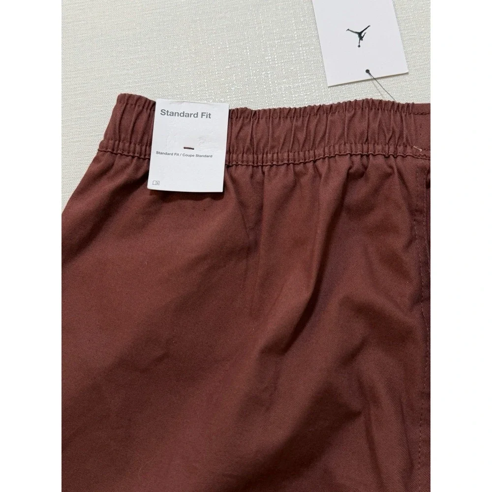 Nike Jordan Essentials Woven Drawstring Pants HF9329-231 Burgundy Men Size M